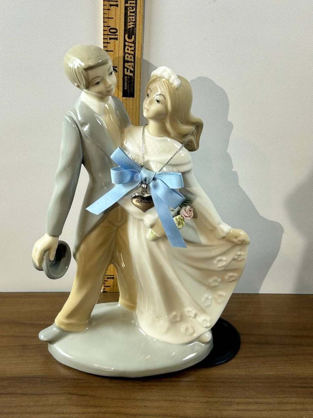 Tengra Spanish Fine Porcelain Figurine ~ The Wedding Couple ~ Handmade, H10"